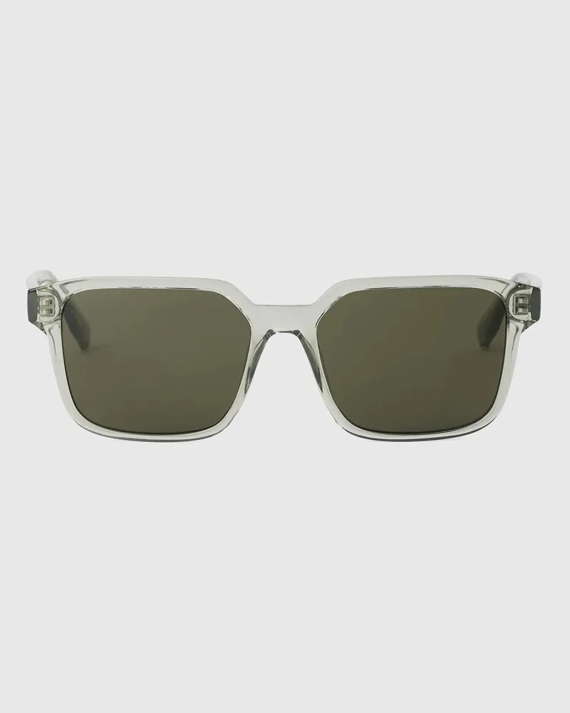 Karl Lagerfeld Logo Rechteck-sonnenbrille, Herren, Salbei, Größe Salbei