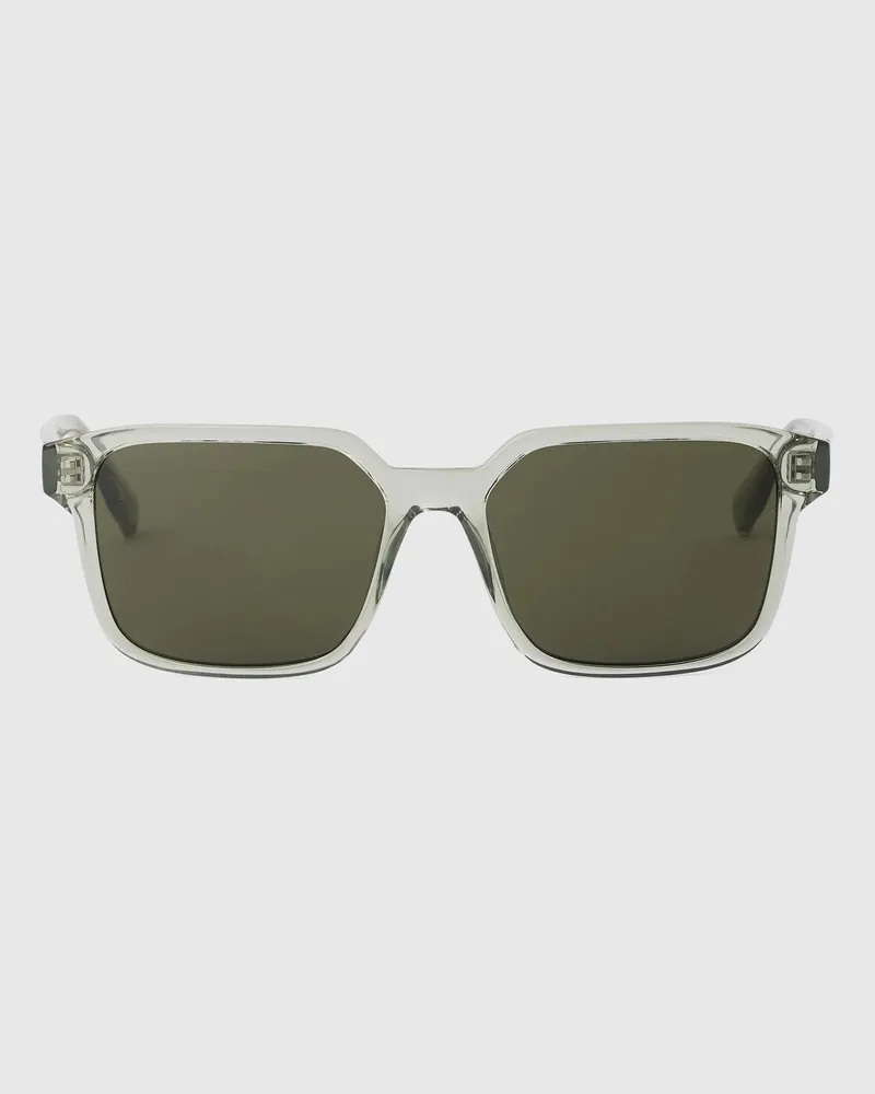 Karl Lagerfeld Logo Rechteck-sonnenbrille, Herren, Salbei, Größe Salbei