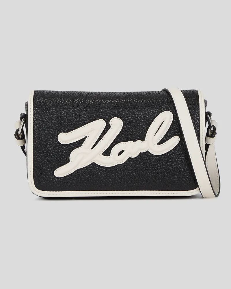 Karl Lagerfeld K/skuare Umhängetasche, Frau, Schwarz/Weiss, Größe Schwarz