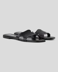 Karl Lagerfeld Brio signatur-sandalen mit Zierausschnitten, Frau, Schwarz Schwarz