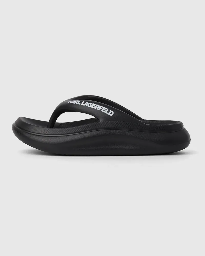 Karl Lagerfeld Skoona Ii Zehentrenner, Damen, Schwarz, Größe Schwarz