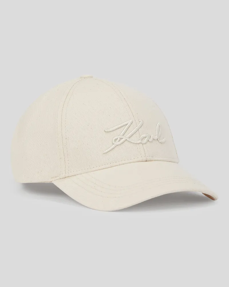 Karl Lagerfeld K/signature kappe, Frau, Natur, Größe Natur
