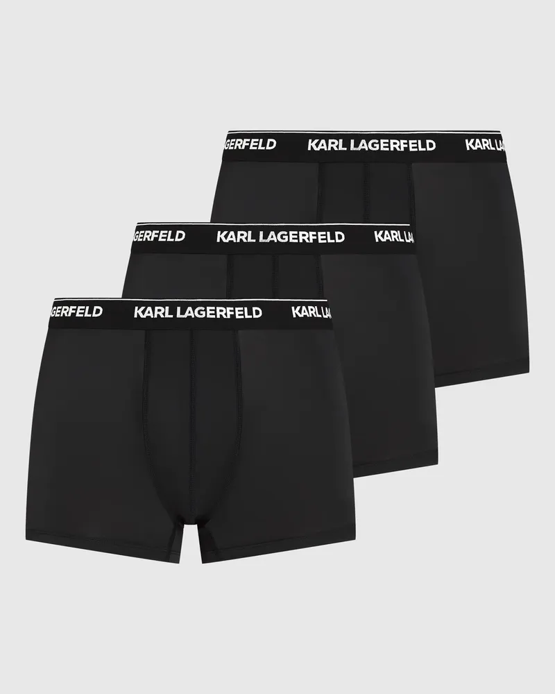 Karl Lagerfeld Micro-boxershorts Mit Logo – 3er-pack, Herren, Schwarz, Größe Schwarz