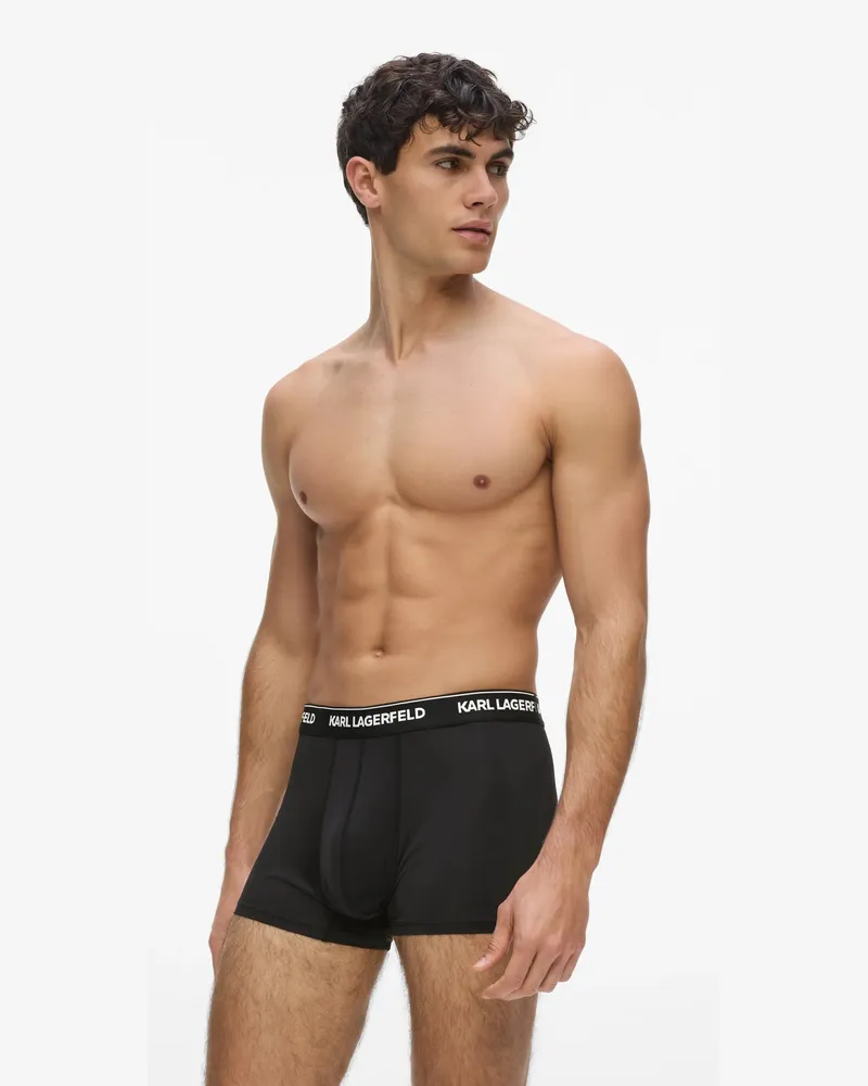 Karl Lagerfeld Micro-boxershorts Mit Logo – 3er-pack, Herren, Schwarz, Größe Schwarz