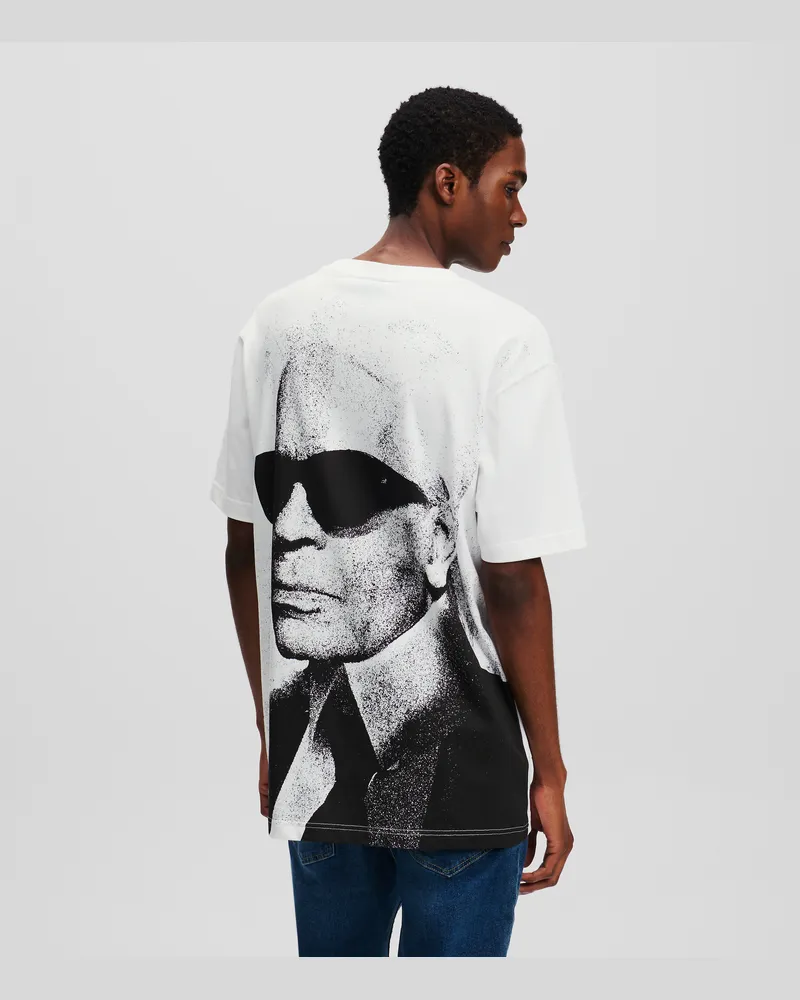 Karl Lagerfeld T-shirt Mit Karl-print, Mann, Weiss, Größe Weiss