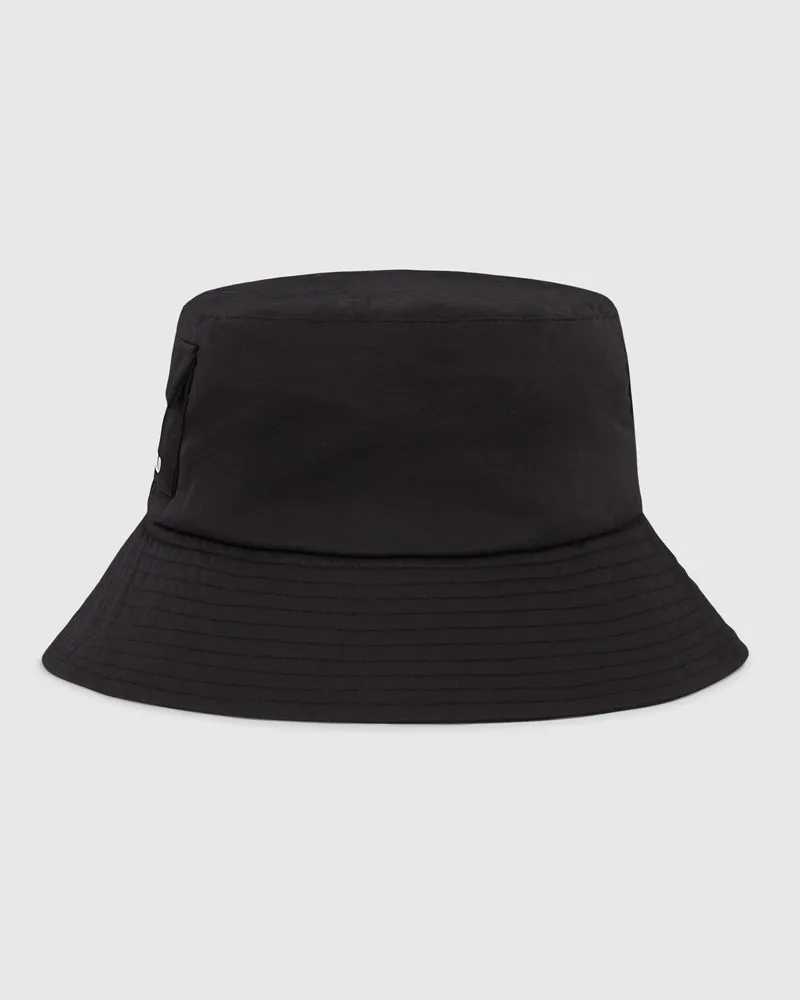 Karl Lagerfeld Bucket Hat Mit Logo, Male, Schwarz, Size Black
