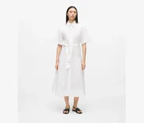 Midi-hemdkleid, Damen, Weiss, Größe