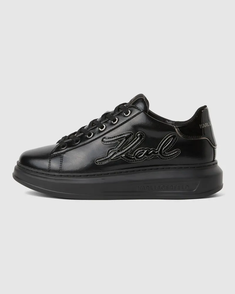 Karl Lagerfeld Signature Kapri Sneakers, Damen, Schwarz, Größe Schwarz