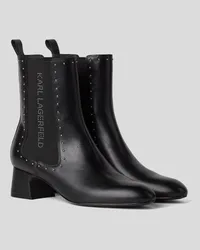 Karl Lagerfeld Bonnie chelsea-boots mit Nieten, Frau, Schwarz Schwarz