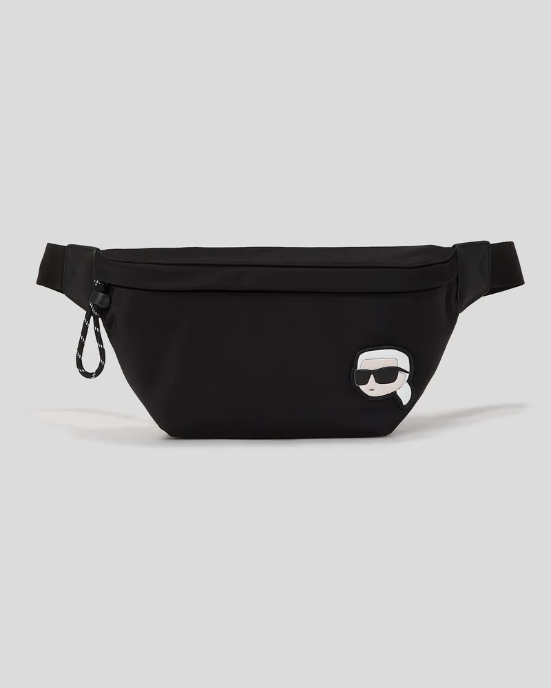 Karl Lagerfeld Ikon Gürteltasche Aus Nylon, Mann, Schwarz, Größe Schwarz