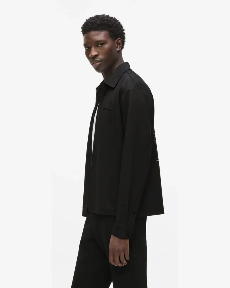 Karl Lagerfeld Maison De Karl Jersey-overshirt, Herren, Schwarz, Größe Schwarz