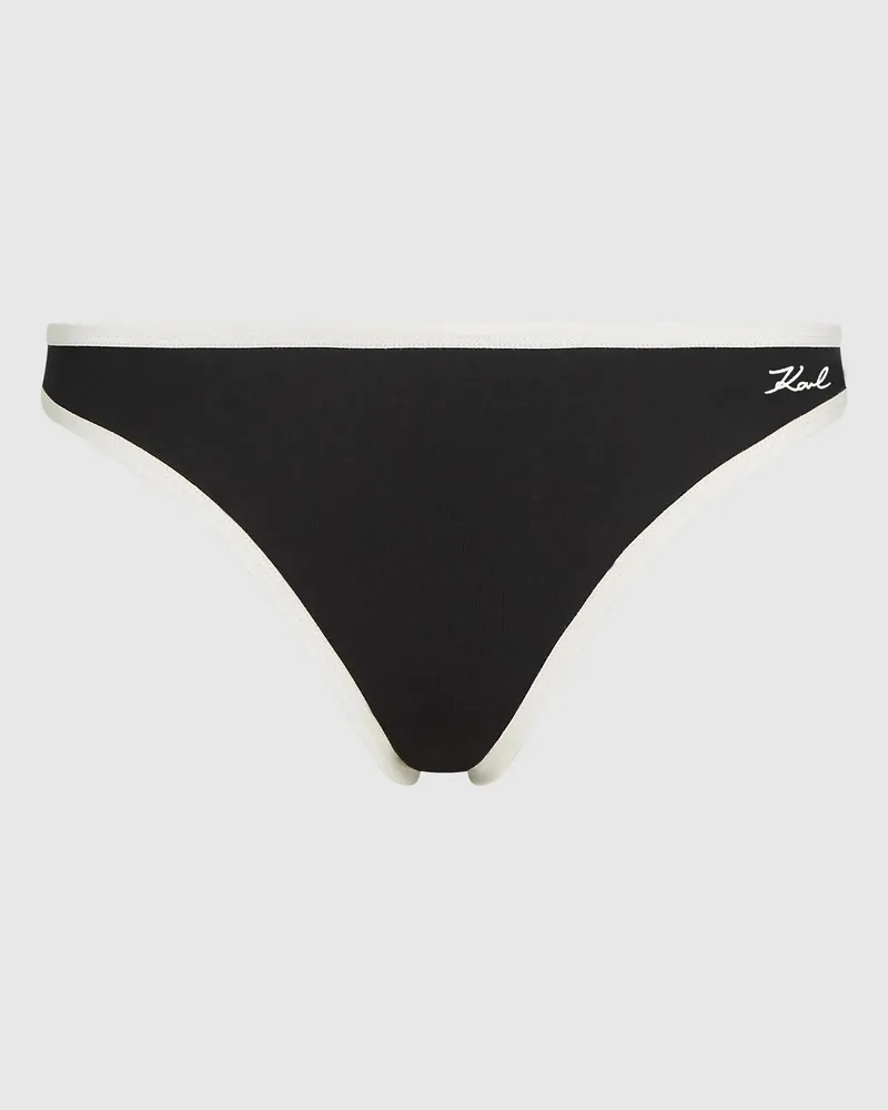 Karl Lagerfeld Signature-slip, Damen, Schwarz, Größe Schwarz