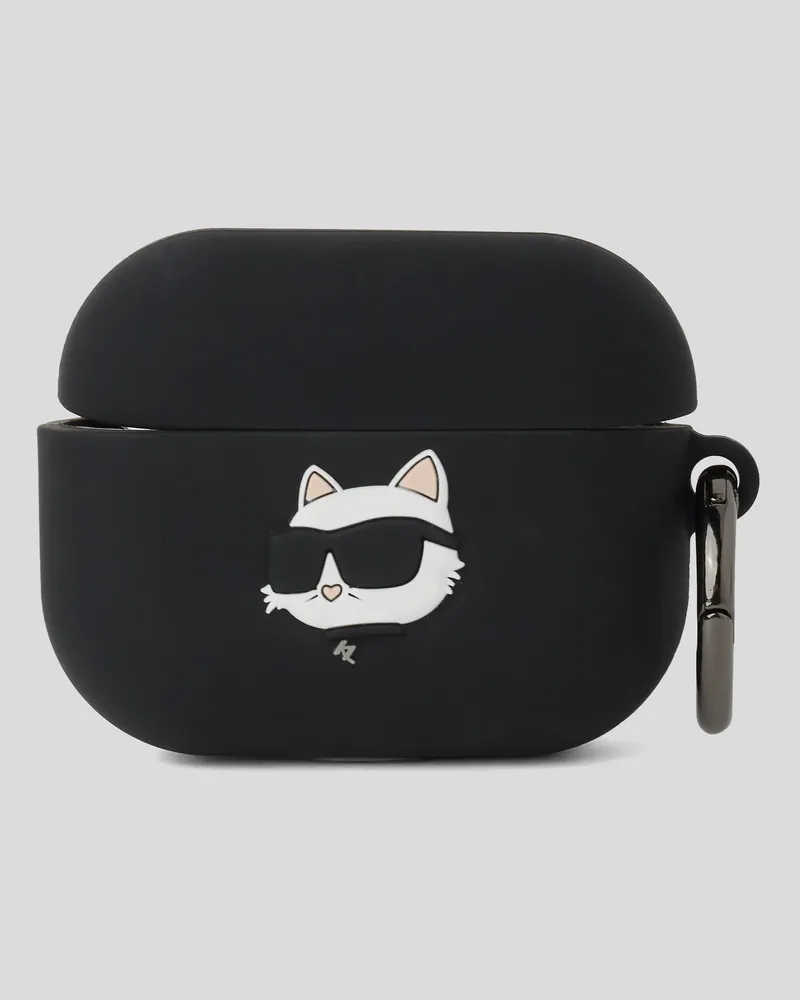Karl Lagerfeld Ikon choupette schutzhülle Für Airpods 3, Frau, Schwarz, Größe Schwarz