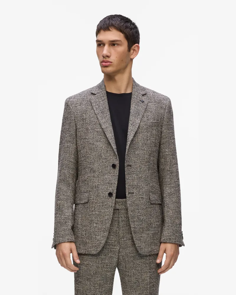 Karl Lagerfeld Couture-blazer, Male, Schwarz/braun, Size Black