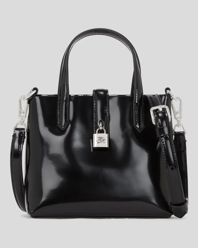 Karl Lagerfeld K/autograph Mini-tote-bag Aus Leder, Frau, Schwarz, Größe Schwarz