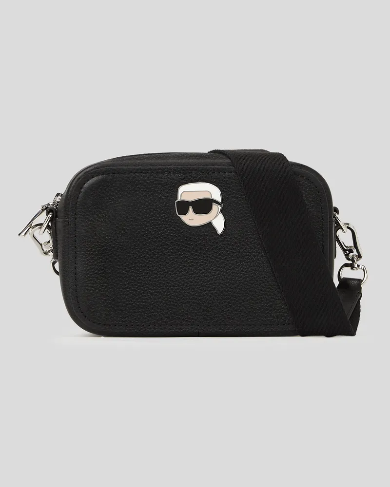 Karl Lagerfeld Ikon genoppte Kameratasche, Frau, Schwarz, Größe Schwarz