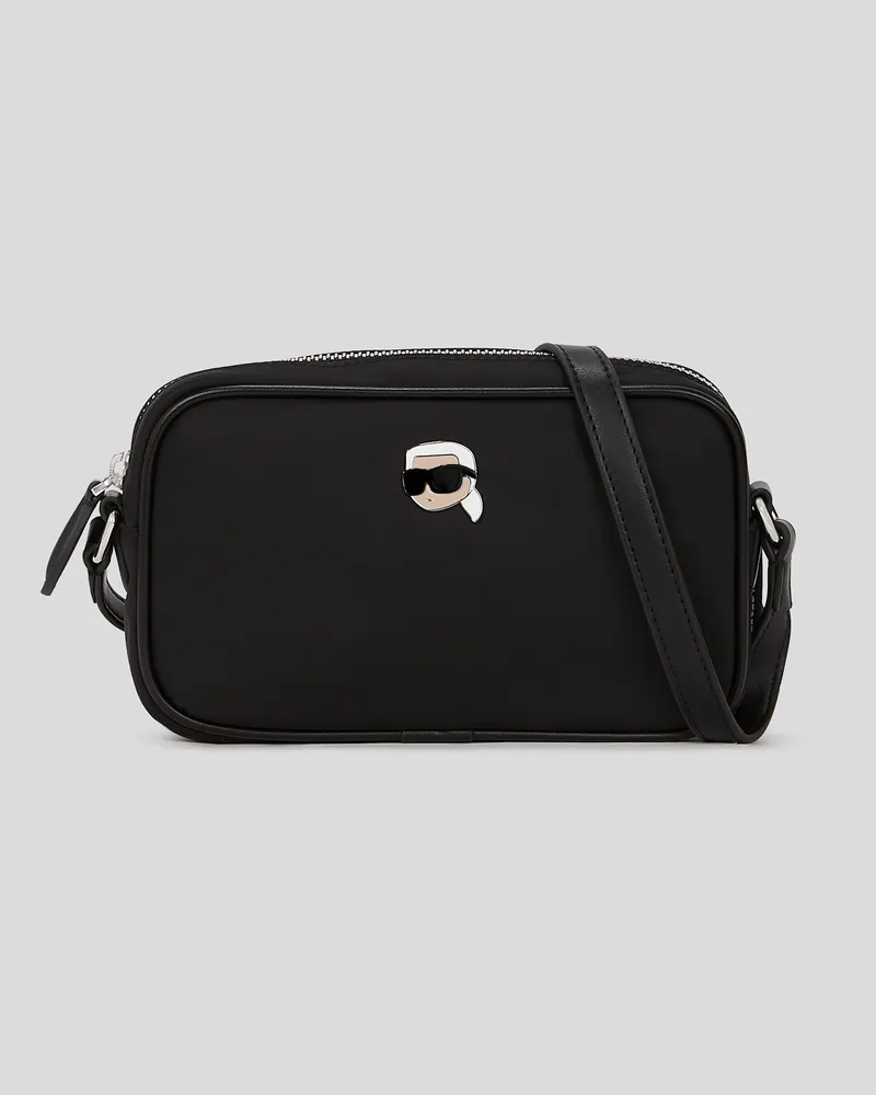 Karl Lagerfeld Ikon Nylon Kameratasche, Frau, Schwarz, Größe Schwarz