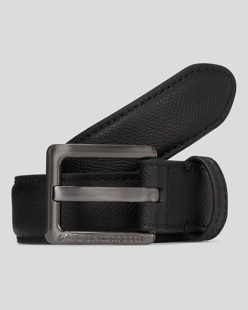 Karl Lagerfeld K/essential ledergürtel, Mann, Schwarz, Größe Schwarz