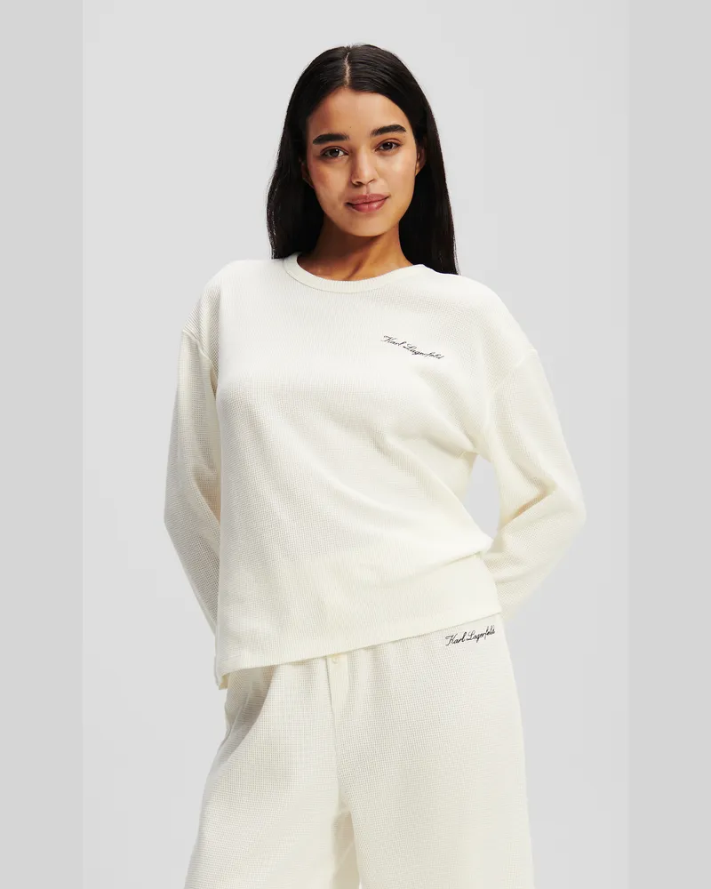 Karl Lagerfeld Hotel karl pyjama-set, Frau, Cannoli Creme, Größe Cannoli