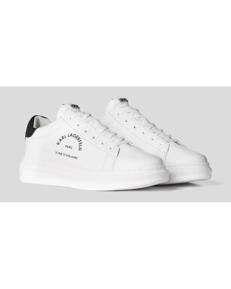 Karl Lagerfeld Rue St-guillaume Logo Kapri Sneaker, Mann, Weiss Weiss