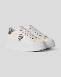 Karl Lagerfeld K/ikonik Komet sneaker, Frau, Weiss/pink Weiss