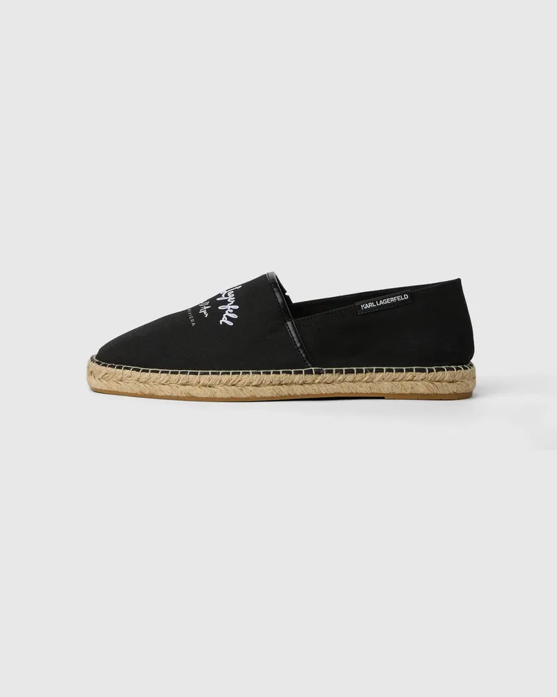 Karl Lagerfeld Kamino Riviera Flache Schuhe, Herren, Schwarz, Größe Schwarz