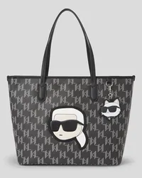 Karl Lagerfeld K/ikonik monogram grosse Tote-bag, Frau, Schwarz Schwarz