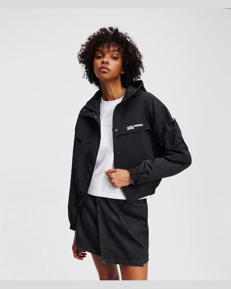 Karl Lagerfeld Leichte Jacke, Frau, Schwarz, Größe Schwarz
