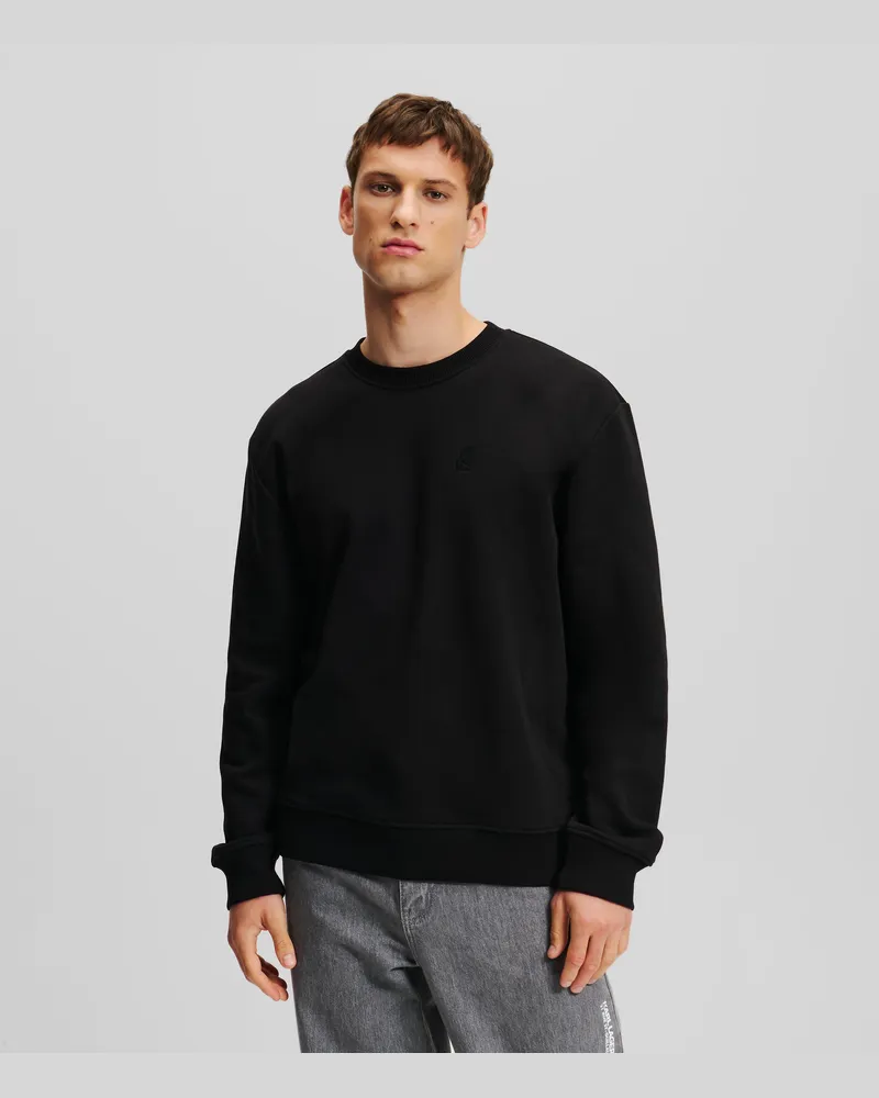 Karl Lagerfeld Kameo Sweatshirt, Mann, Schwarz, Größe Schwarz