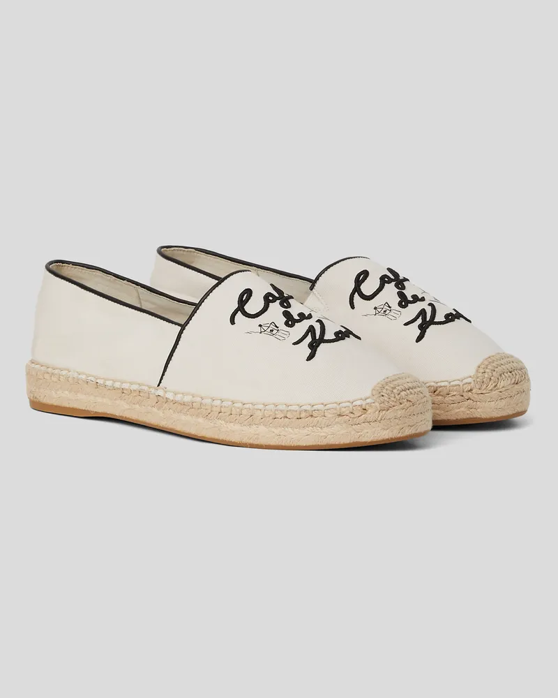 Karl Lagerfeld Kamini Duo „café De Karl“-espadrilles, Frau, Off White, Größe Off