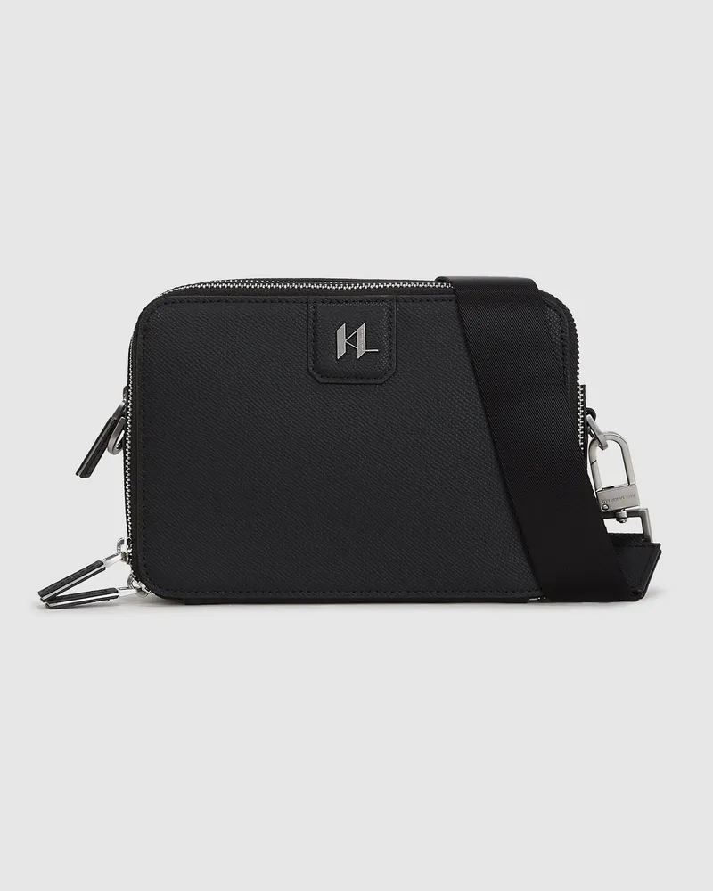 Karl Lagerfeld K/monogram Kameratasche, Herren, Schwarz, Größe Schwarz