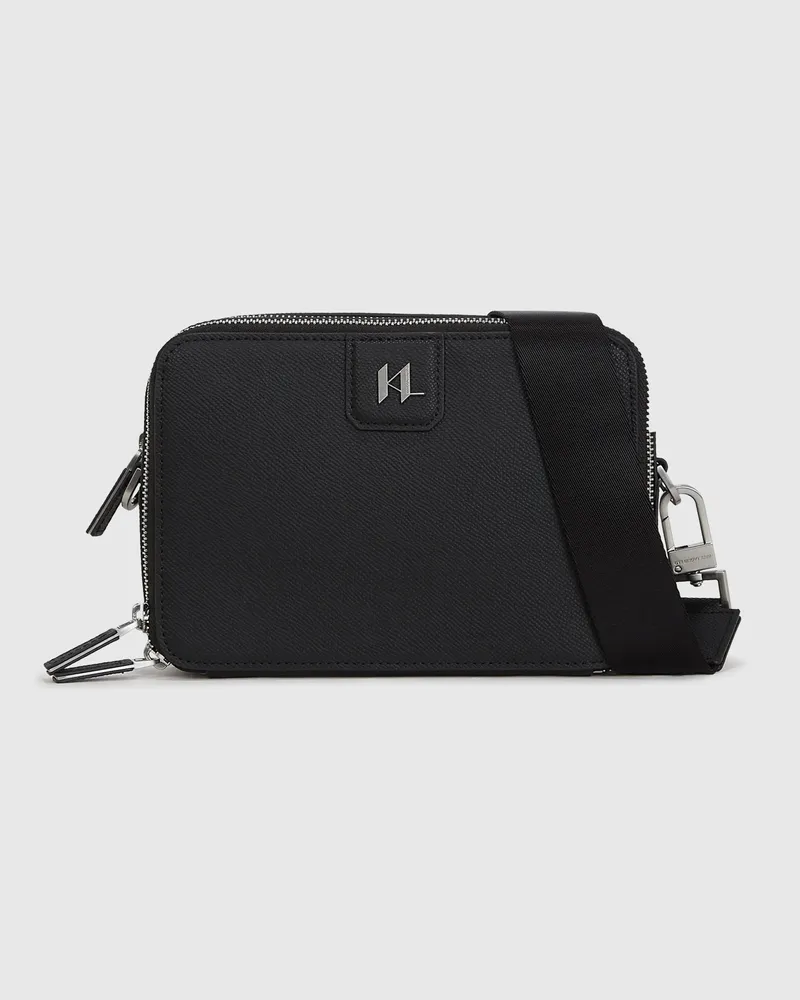Karl Lagerfeld K/monogram Kameratasche, Herren, Schwarz, Größe Schwarz