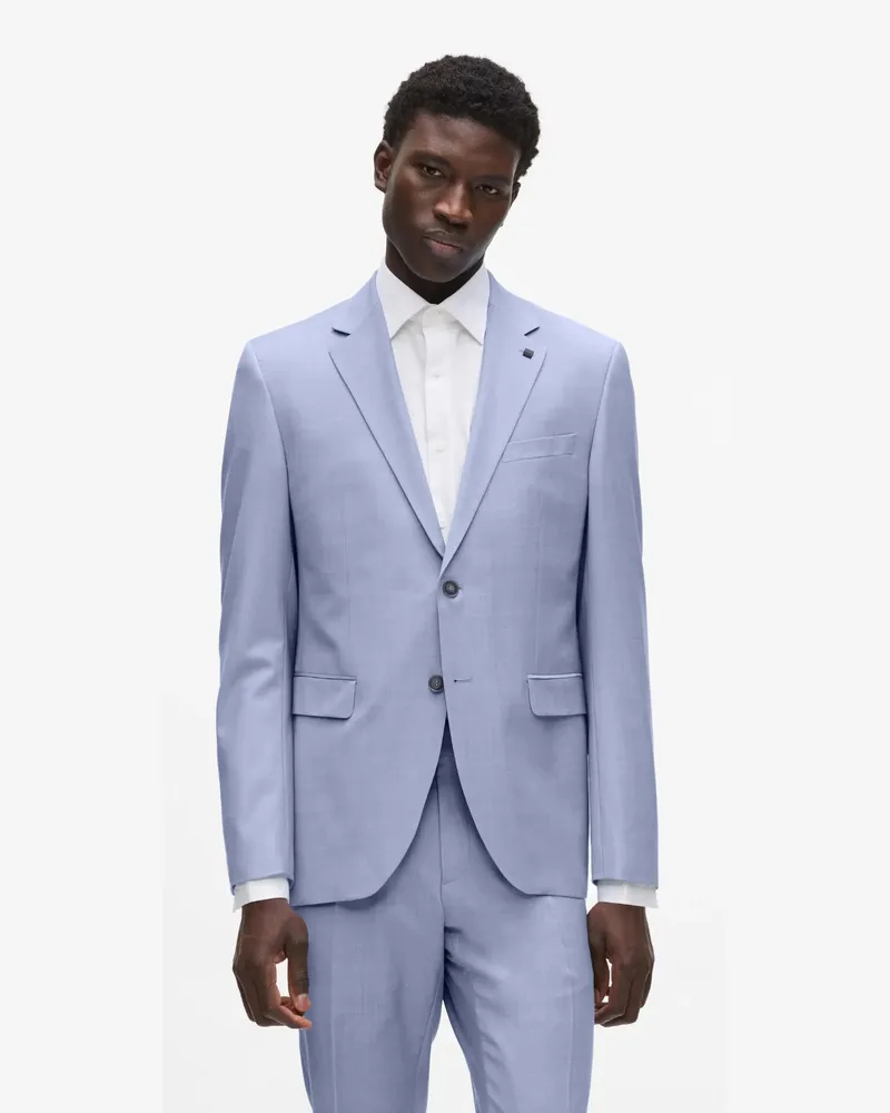 Karl Lagerfeld Schmal Geschnittener Blazer, Herren, Indigo, Größe Indigo