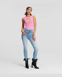 Karl Lagerfeld Klj skinny-jeans mit Hohem Bund, Frau, Visual Blau Visual