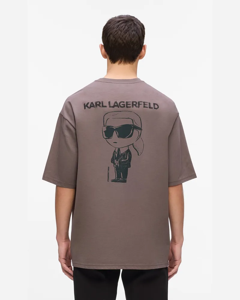 Karl Lagerfeld Ikon t-shirt, Herren, Lila Gummibärchen, Größe Lila