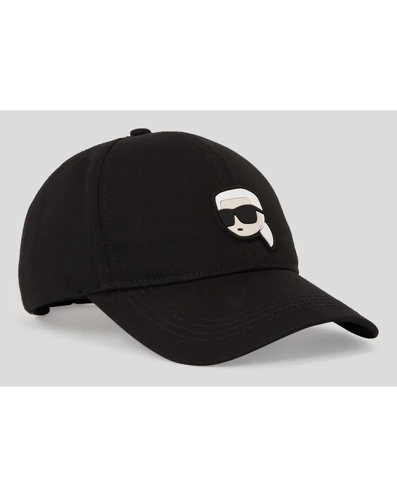 Karl Lagerfeld K/ikonik baseball-kappe, Mann, Schwarz Schwarz