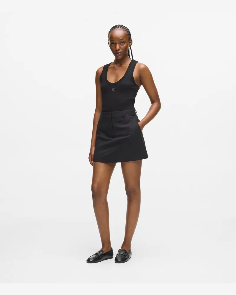 Karl Lagerfeld Mini-skort, Damen, Schwarz, Größe Schwarz