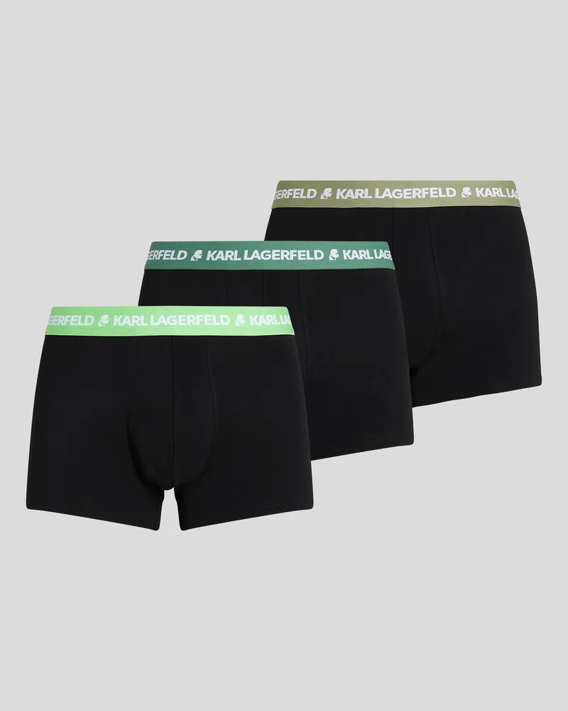Karl Lagerfeld Boxershorts Mit Logo – 3er-set, Mann, Foiliage-Öl-Absinth Grün, Größe Foiliage-öl-absinth