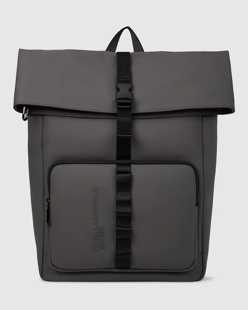 Karl Lagerfeld Rolltop-rucksack Mit Riemen, Herren, Mauve, Größe Mauve