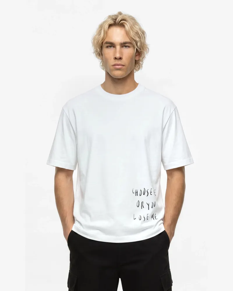 Karl Lagerfeld Klj X Pietro Terzini Boxiges T-shirt, Herren, Weiss, Größe Weiss