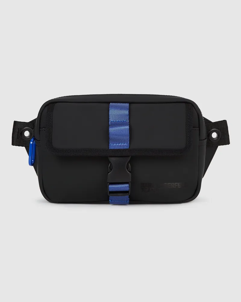 Karl Lagerfeld Gürteltasche Mit Riemen, Herren, Schwarz, Größe: One Size Schwarz
