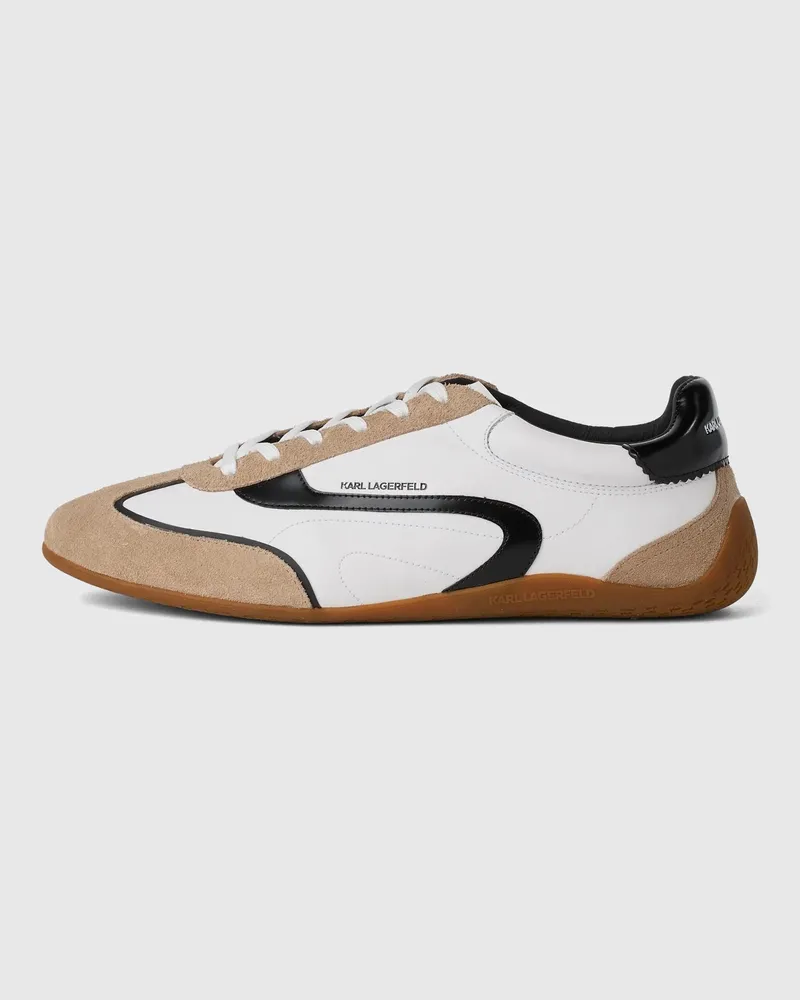 Karl Lagerfeld Devon Niedrige Sneakers, Herren, Off White, Größe Off