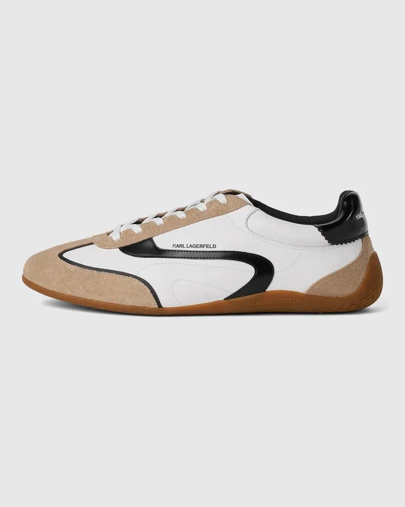 Karl Lagerfeld Devon Niedrige Sneakers, Herren, Off White, Größe Off