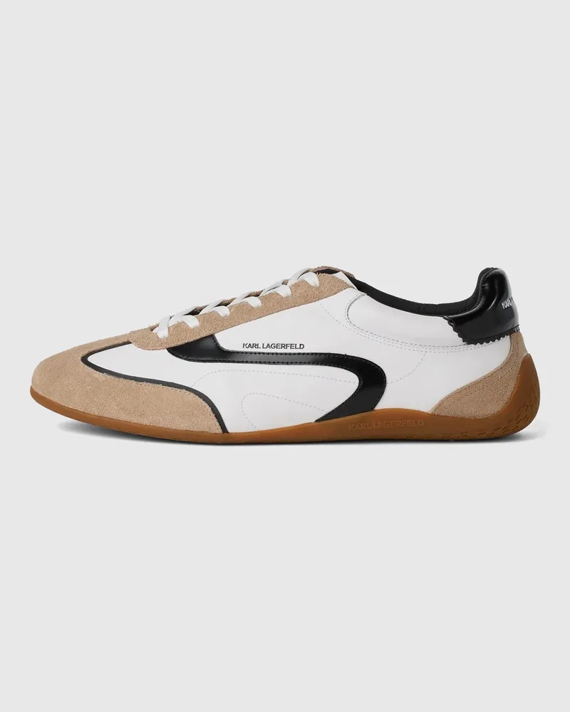 Karl Lagerfeld Devon Niedrige Sneakers, Herren, Off White, Größe Off