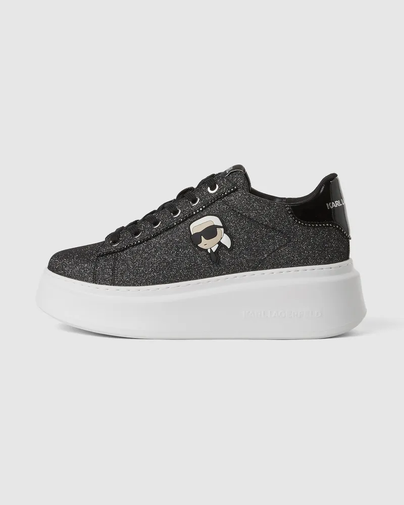 Karl Lagerfeld Ikon Komet Sneaker, Damen, Schwarz/grau, Größe Schwarz