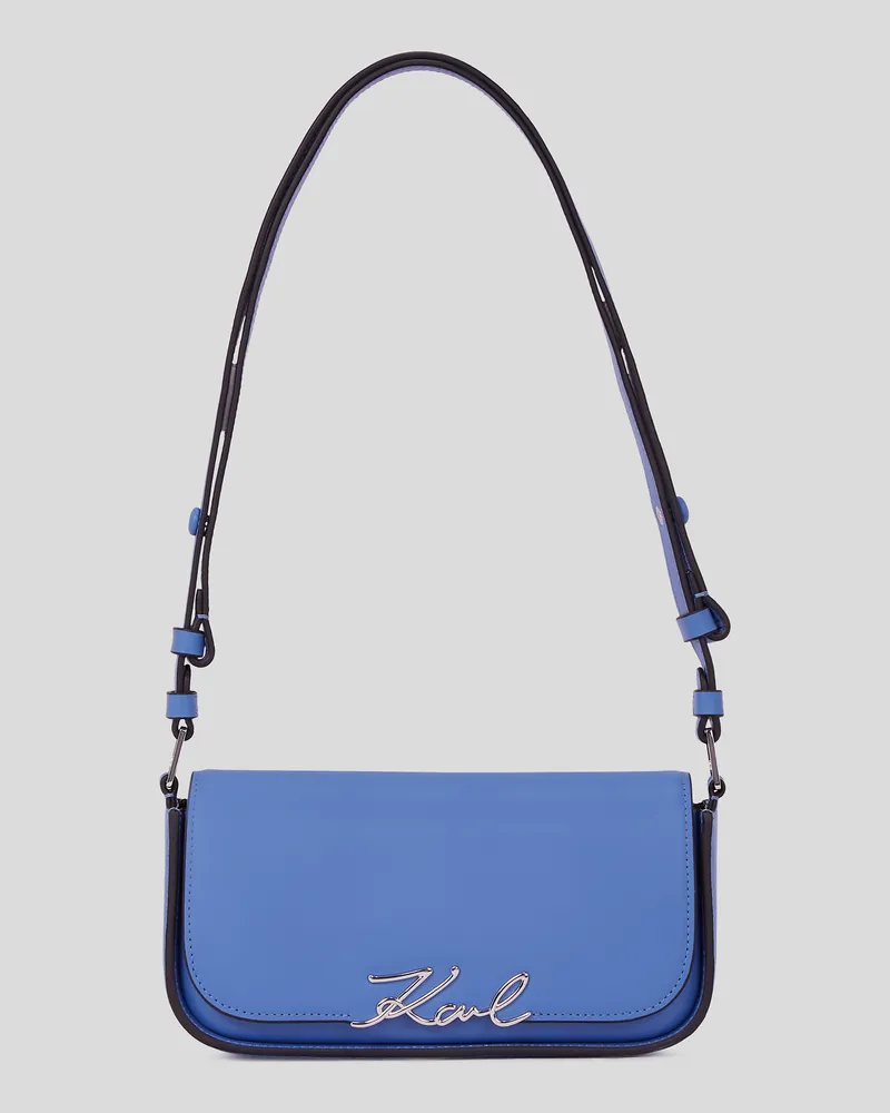 Karl Lagerfeld K/signature Zweiweg-umhängetasche, Frau, Ultramarinblau, Größe Ultramarinblau