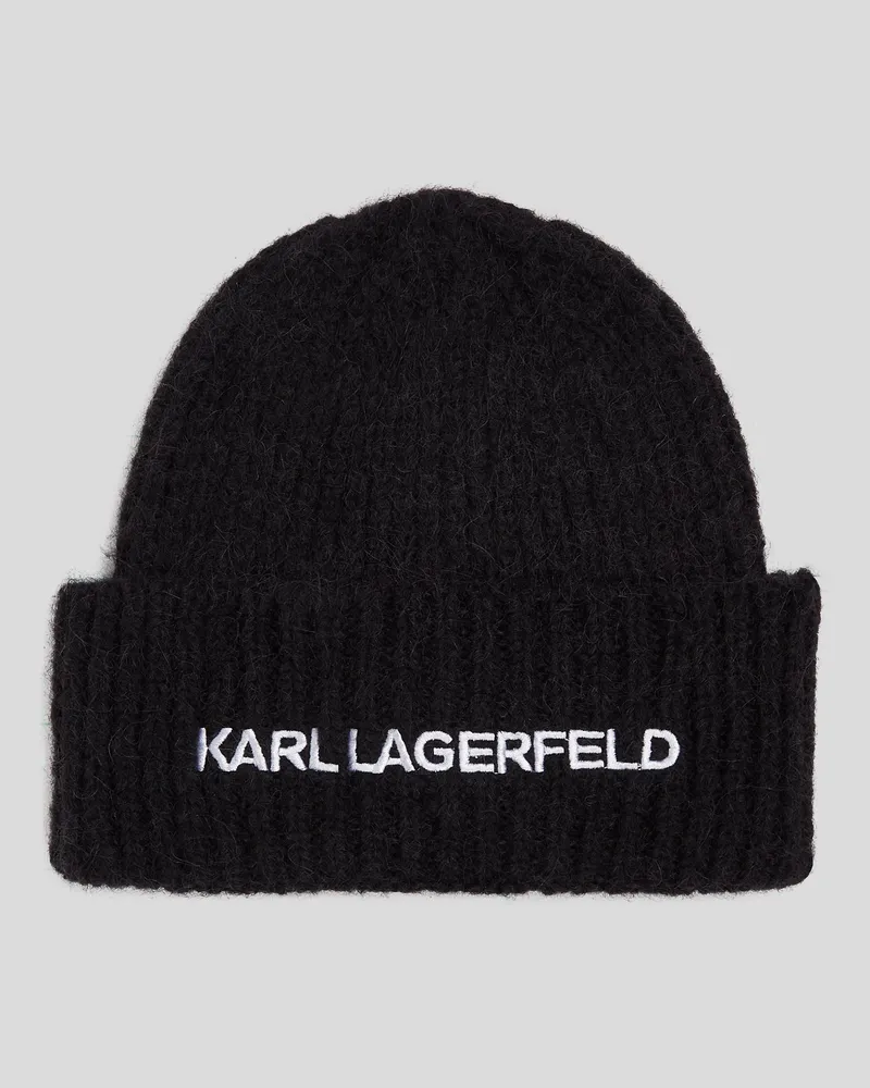 Karl Lagerfeld K/essential beanie-mütze, Frau, Schwarz Schwarz