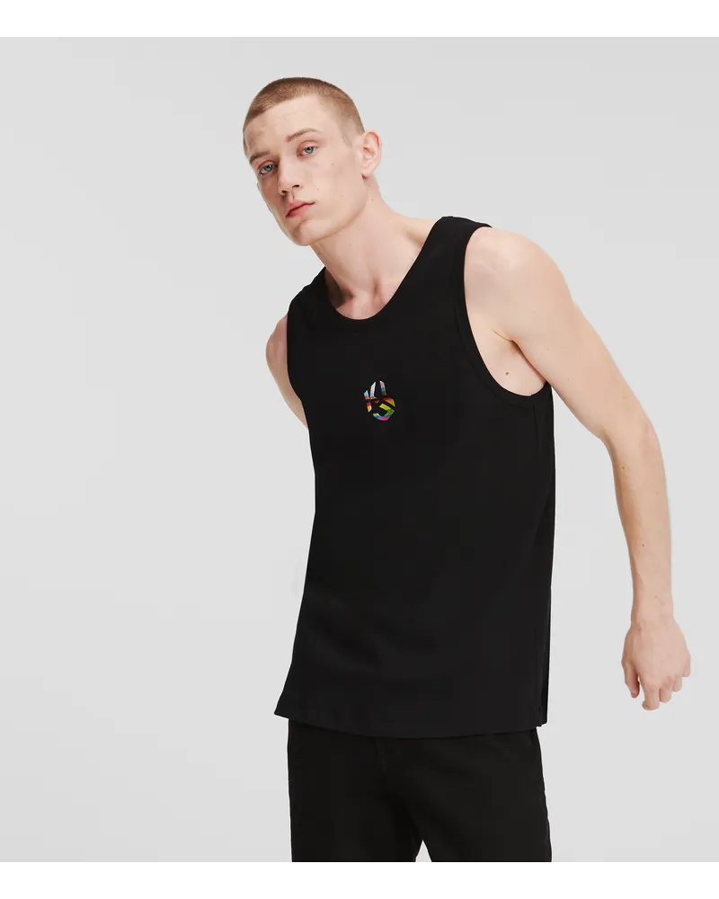 Karl Lagerfeld Klj all love tanktop, Mann, Schwarz Schwarz