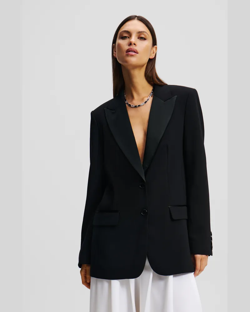 Karl Lagerfeld Couture-blazer, Frau, Schwarz, Größe Schwarz