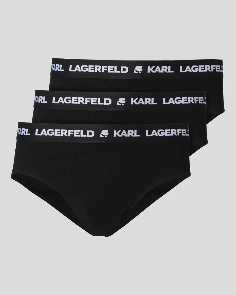 Karl Lagerfeld Slips Mit Logo, 3er-set, Mann, Schwarz, Größe Schwarz